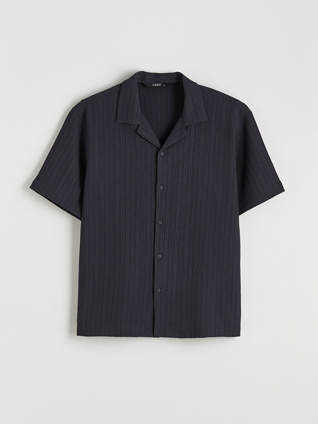 Риза с редовен силует и ризорт деколте за мъже-4