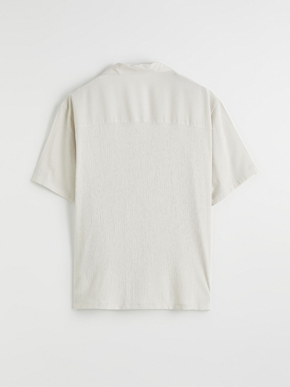 Bej Regular Fit Resort Yaka Erkek Gömlek-6