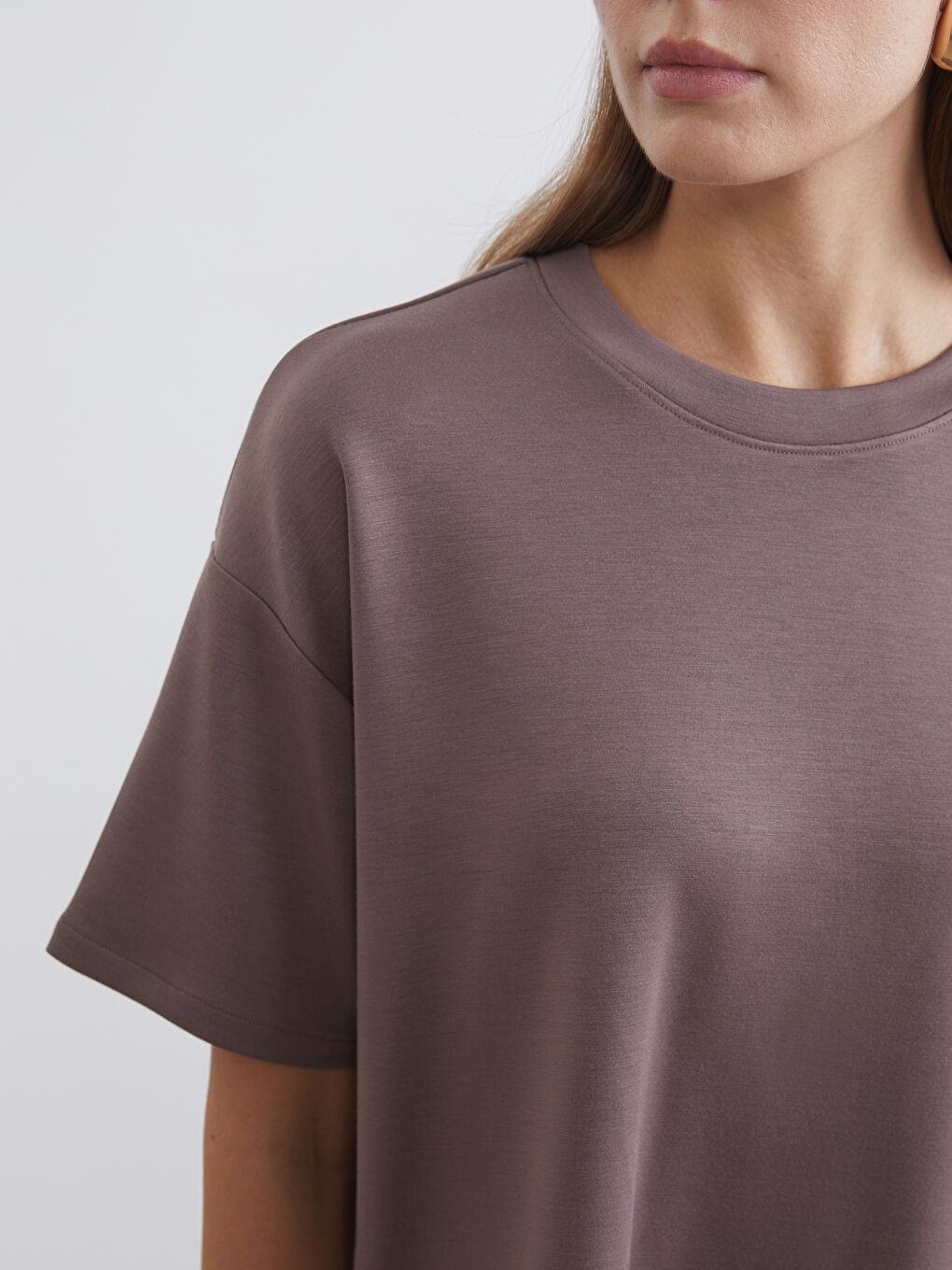 Әйелдер қоңыр Футболка-5