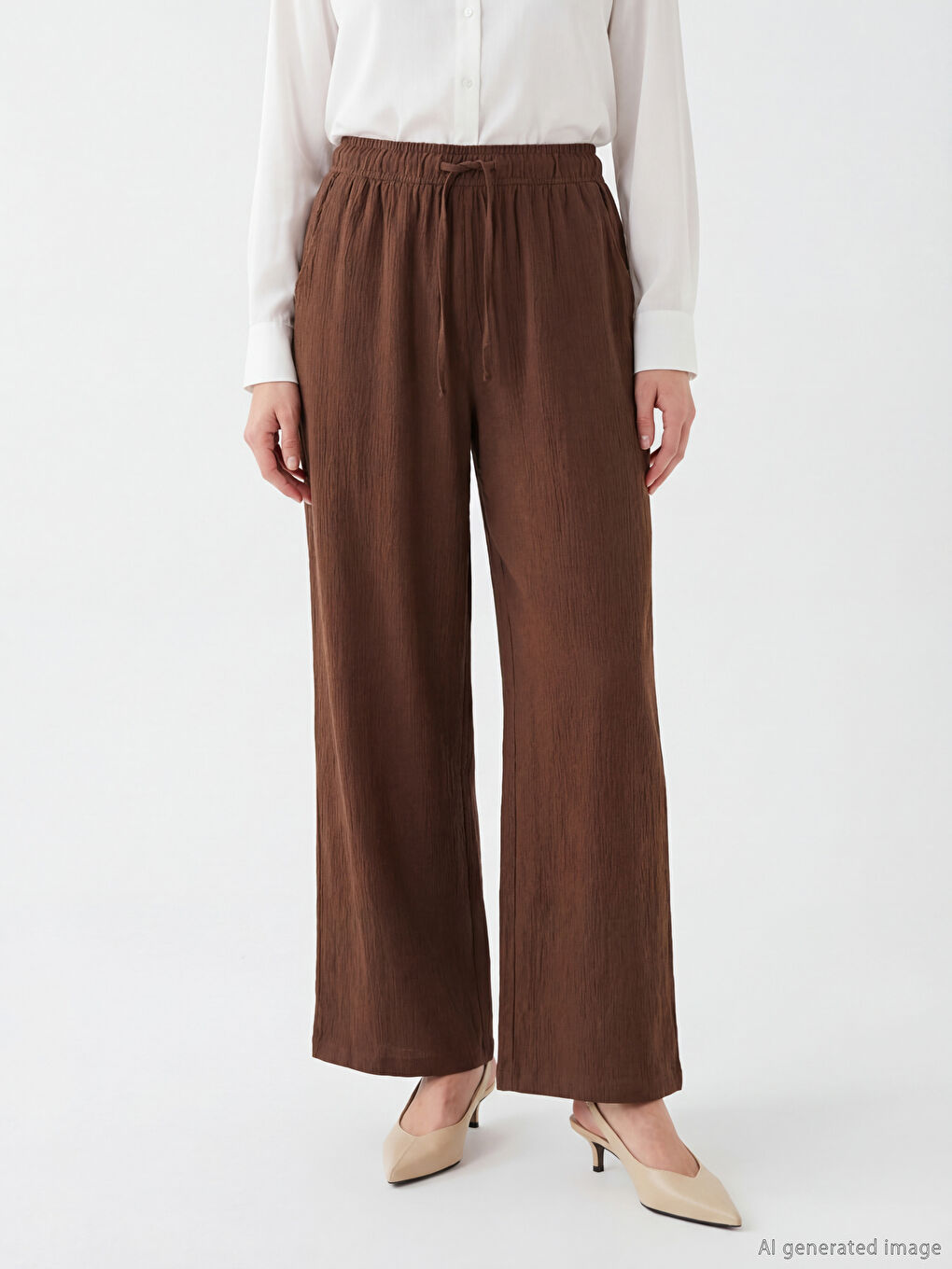 بنطلون بني امرأة-1