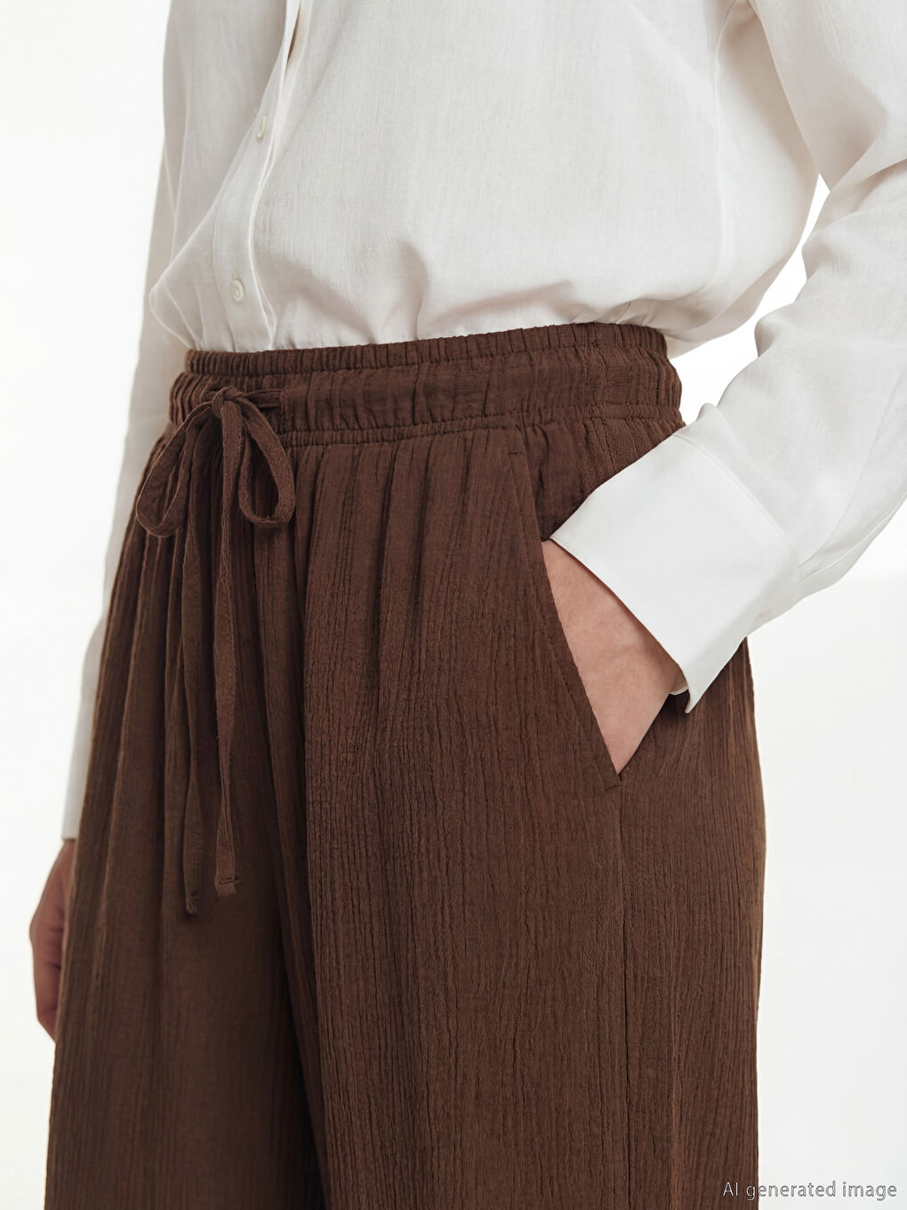 بنطلون بني امرأة-2