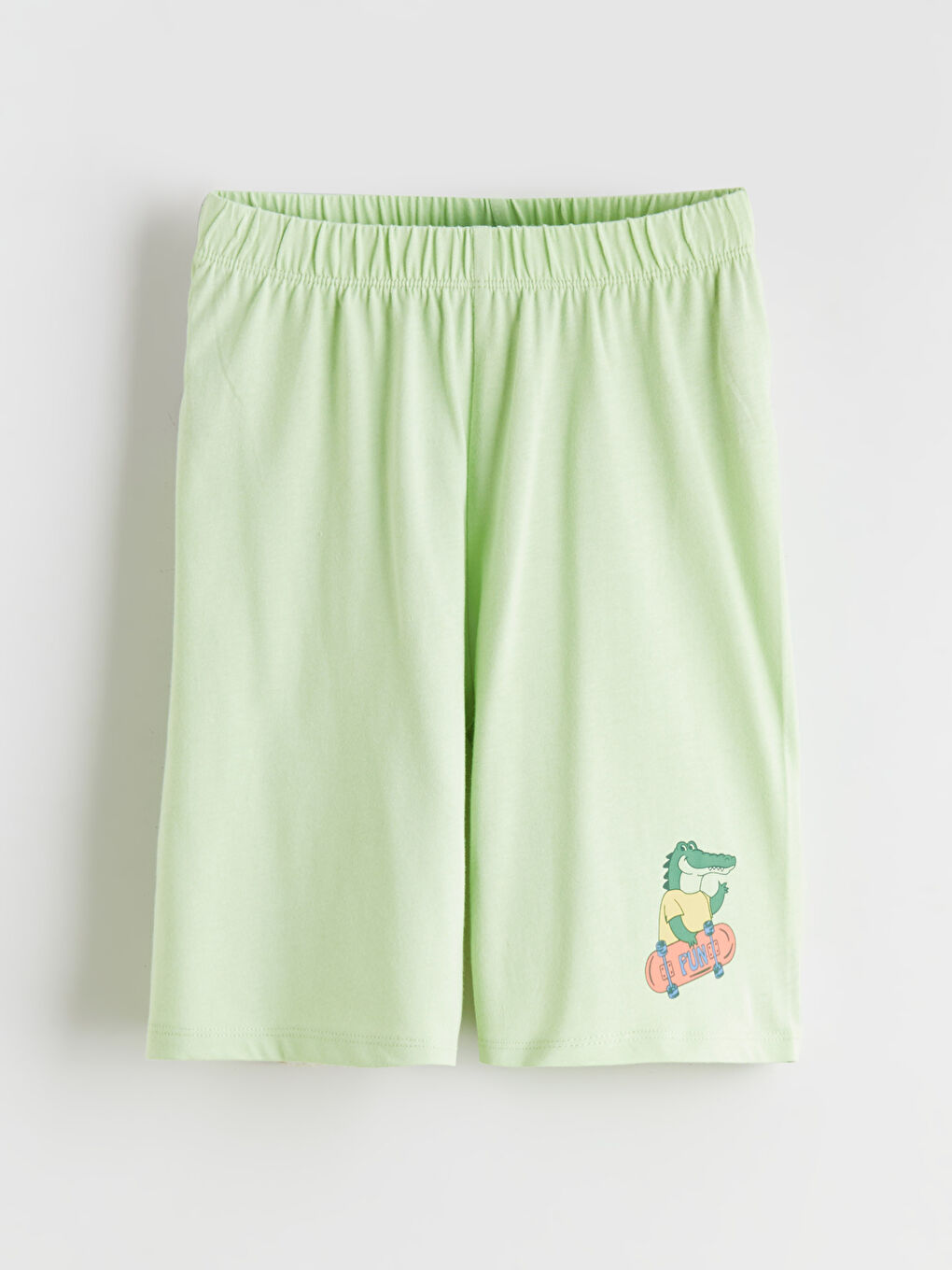 Mavi Baskılı Erkek Çocuk Pijama Şort 2'li-1