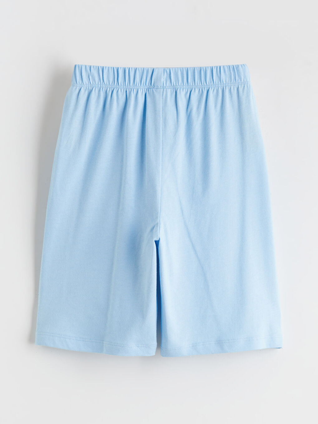 Mavi Baskılı Erkek Çocuk Pijama Şort 2'li-4