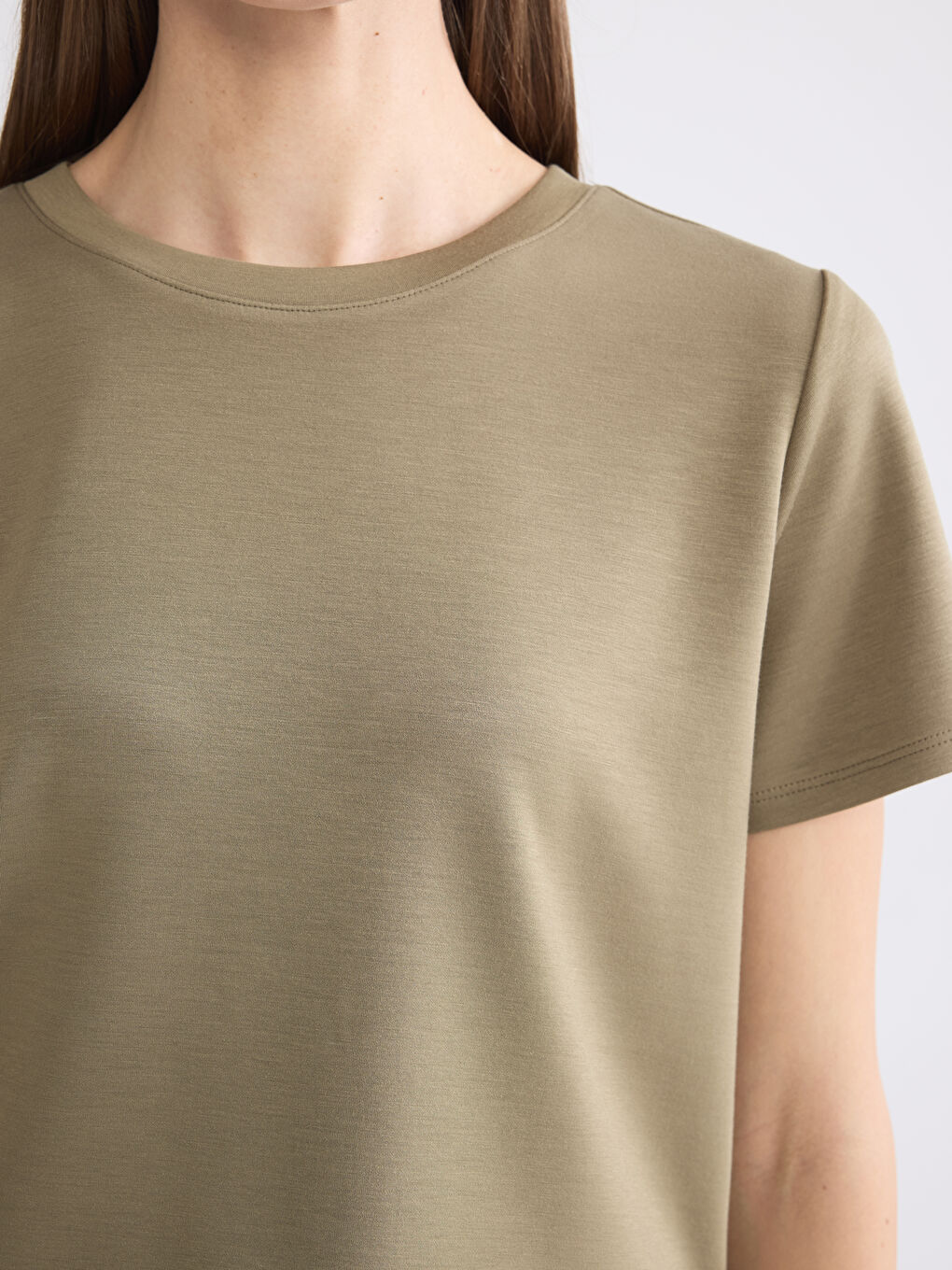 Женщины Хаки Футболка-2