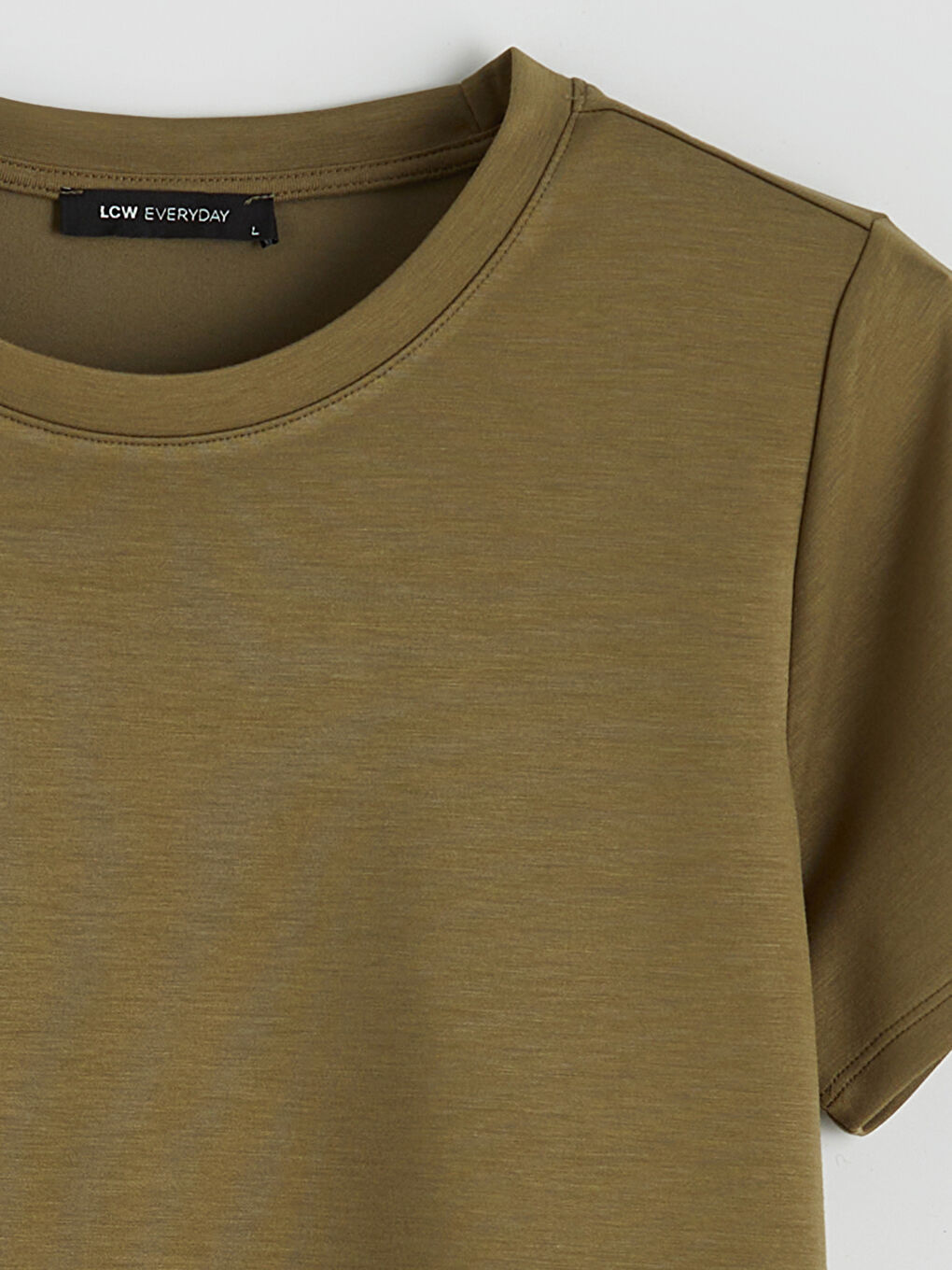 Женщины Хаки Футболка-5