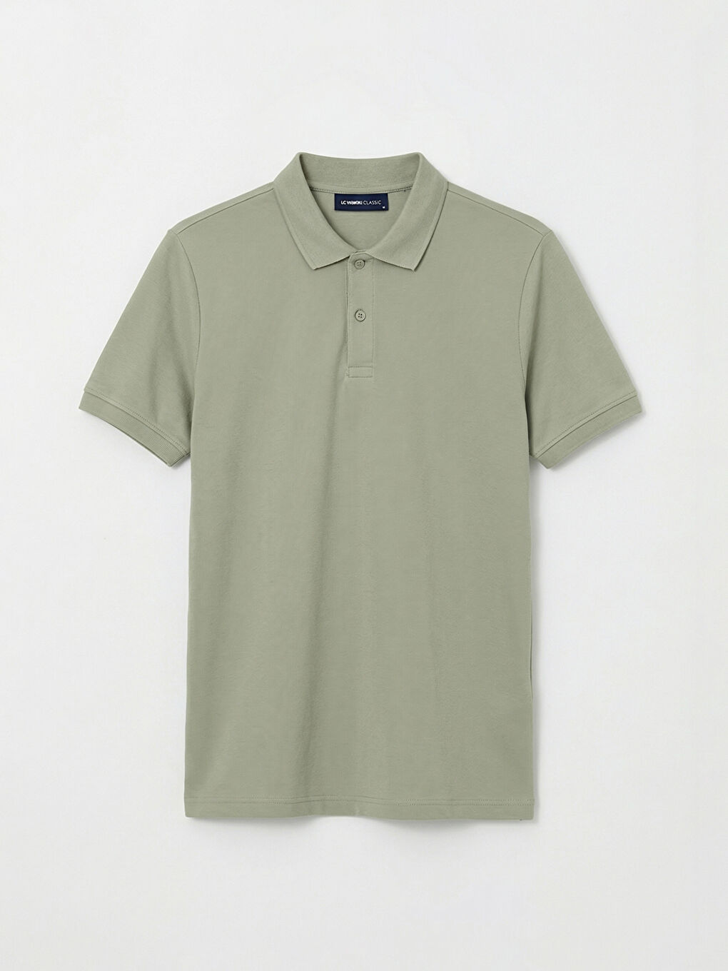 Yeşil Polo Yaka Erkek Tişört-5