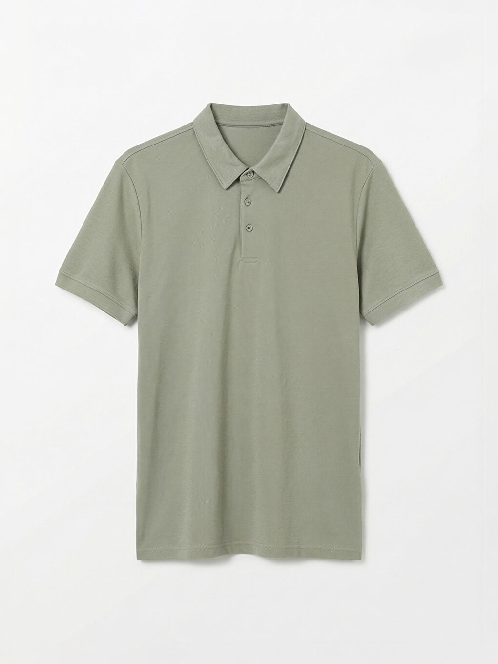 Yeşil Polo Yaka Erkek Tişört-4