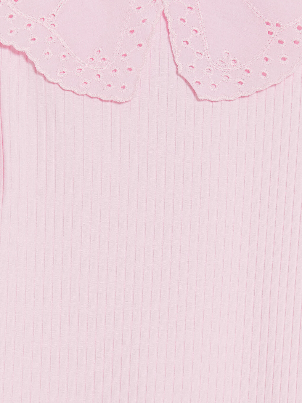 Pembe Bebe Yaka Kız Çocuk Tişört-2