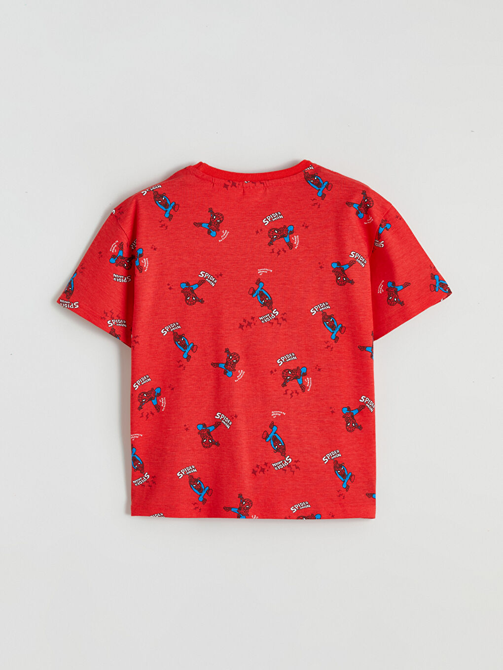Kırmızı Spider-Man Baskılı  Erkek Çocuk Şortlu Pijama Takımı-3