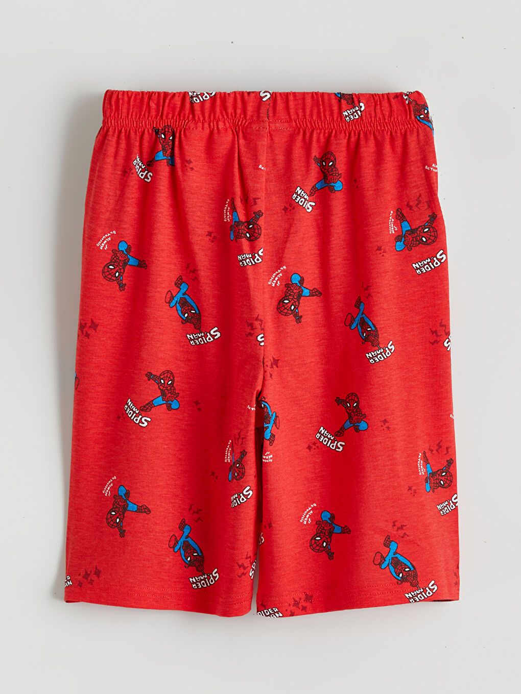 Kırmızı Spider-Man Baskılı  Erkek Çocuk Şortlu Pijama Takımı-6