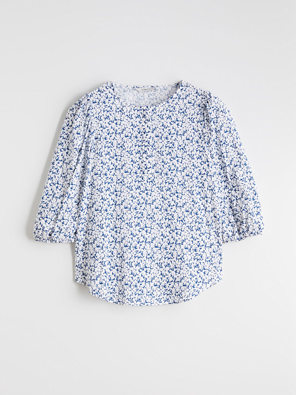 Crew Neck Floral Blouse-4