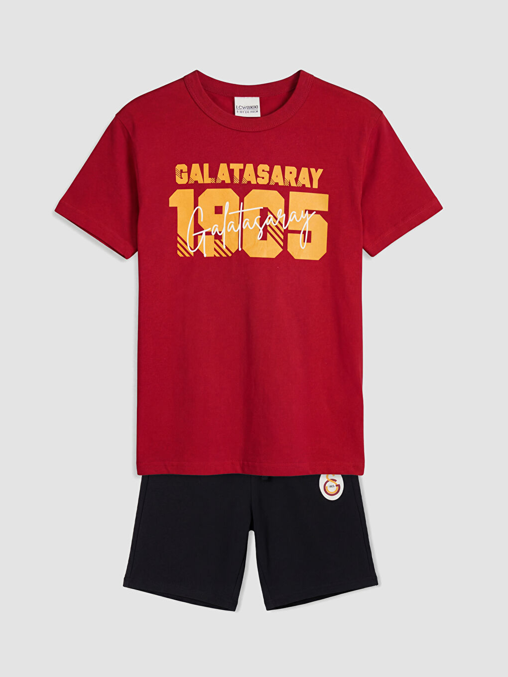 Kırmızı Galatasaray Baskılı Erkek Çocuk Tişört ve Şort