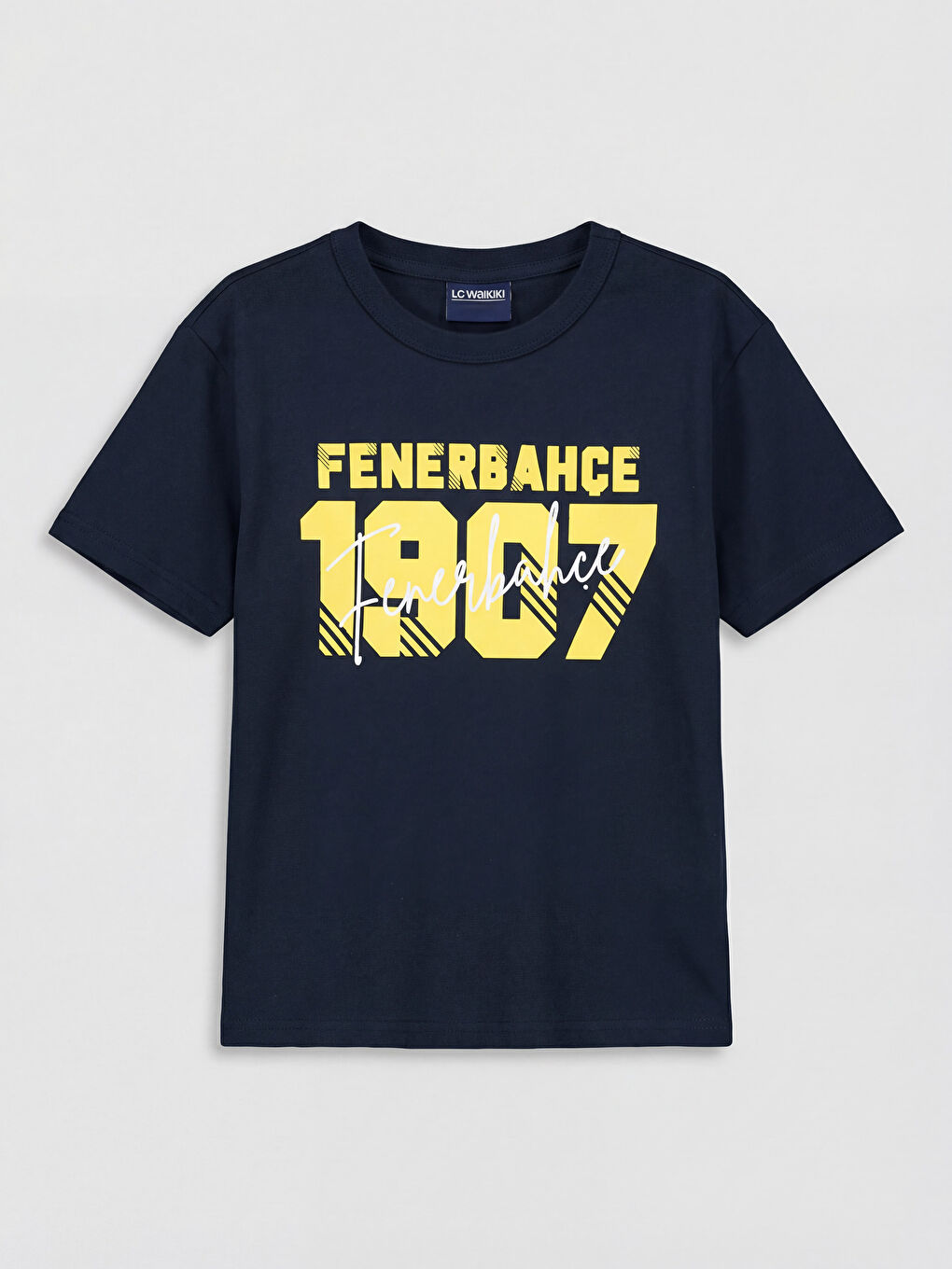 Lacivert Fenerbahçe Baskılı Erkek Çocuk Şortlu Takım-1