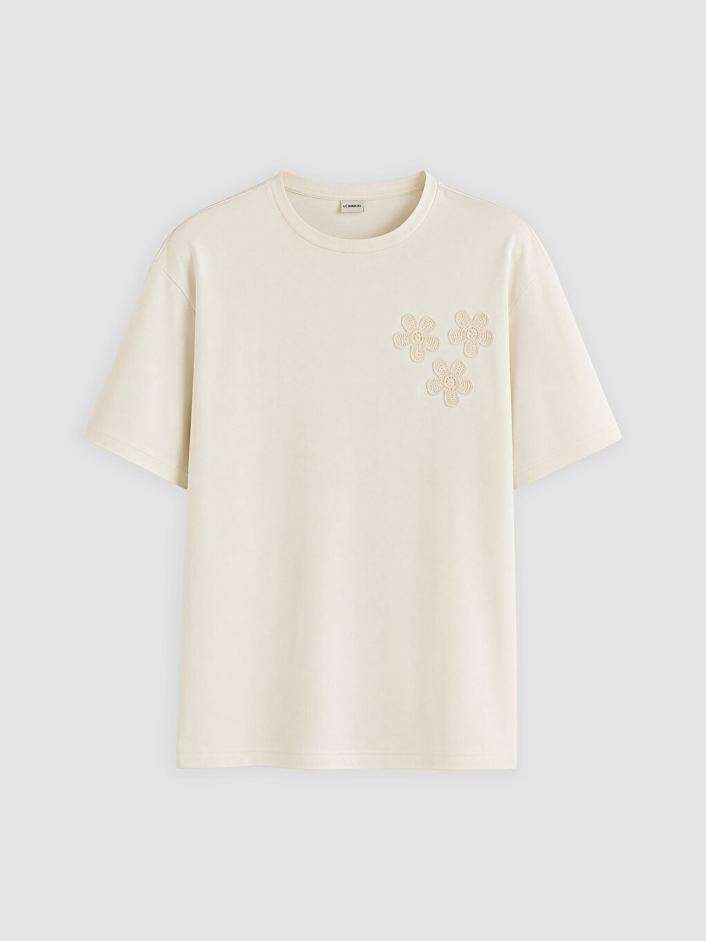 T-shirt Pour Filles Avec Détails De Fleurs-3