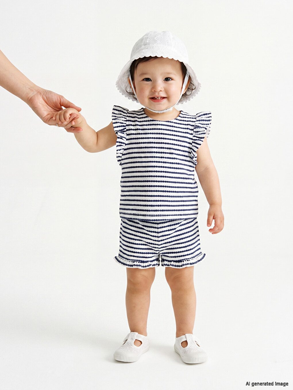 Striped Baby Girls' Shorts Set