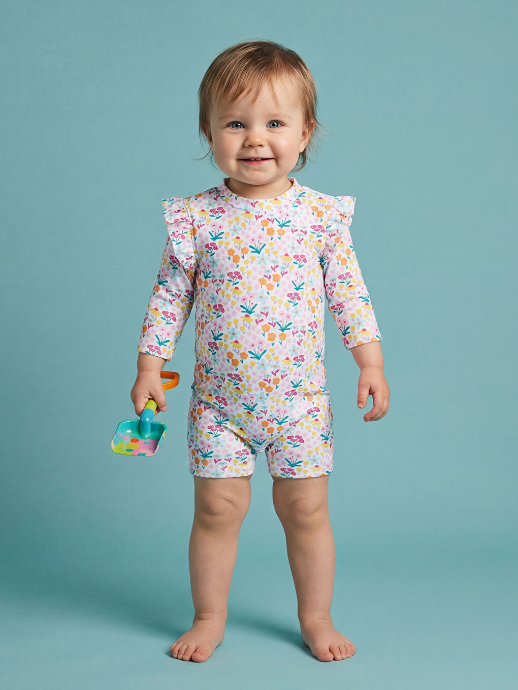 Floral Baby Girls' Swimsuit-1