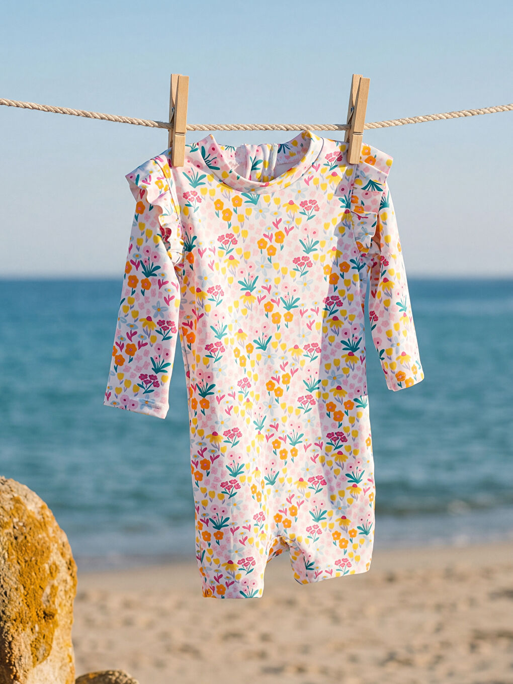 Floral Baby Girls' Swimsuit-1