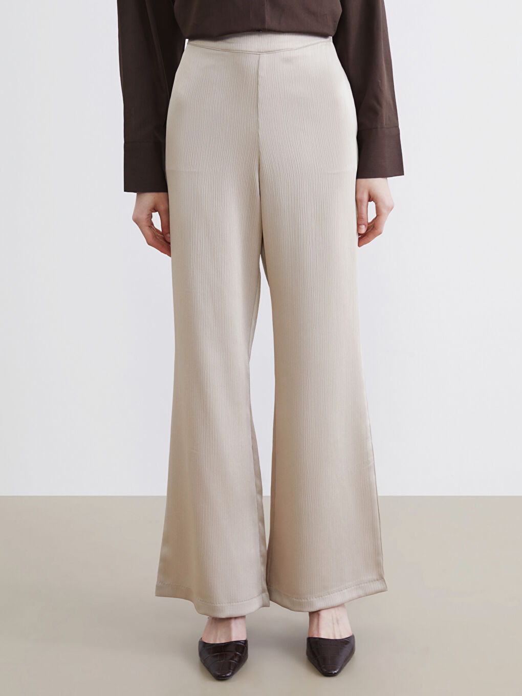 Woman BEIGE Trousers-1