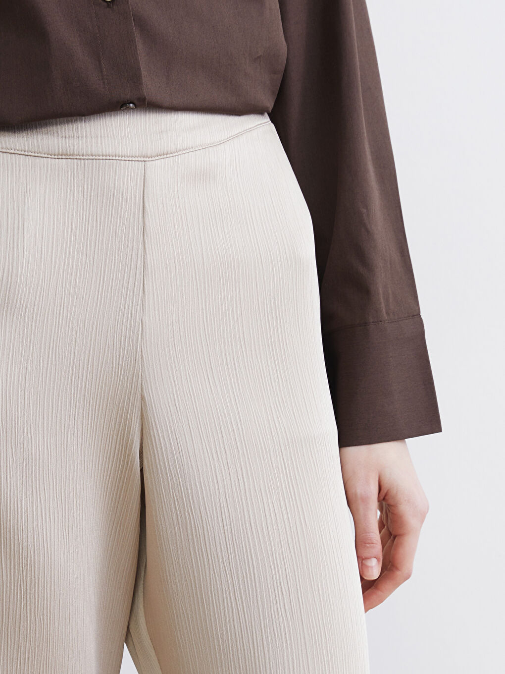 Woman BEIGE Trousers-2