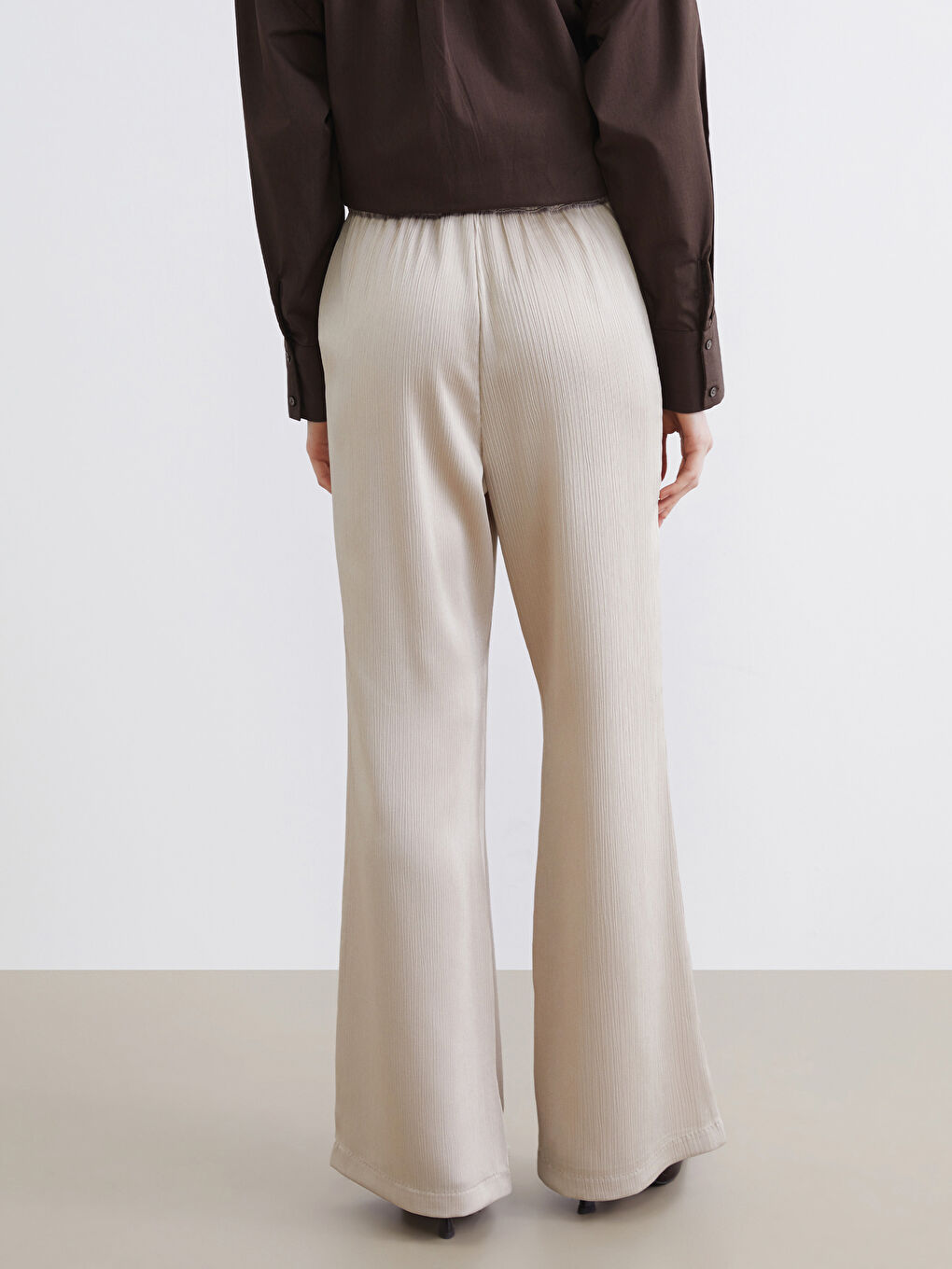 Woman BEIGE Trousers-3