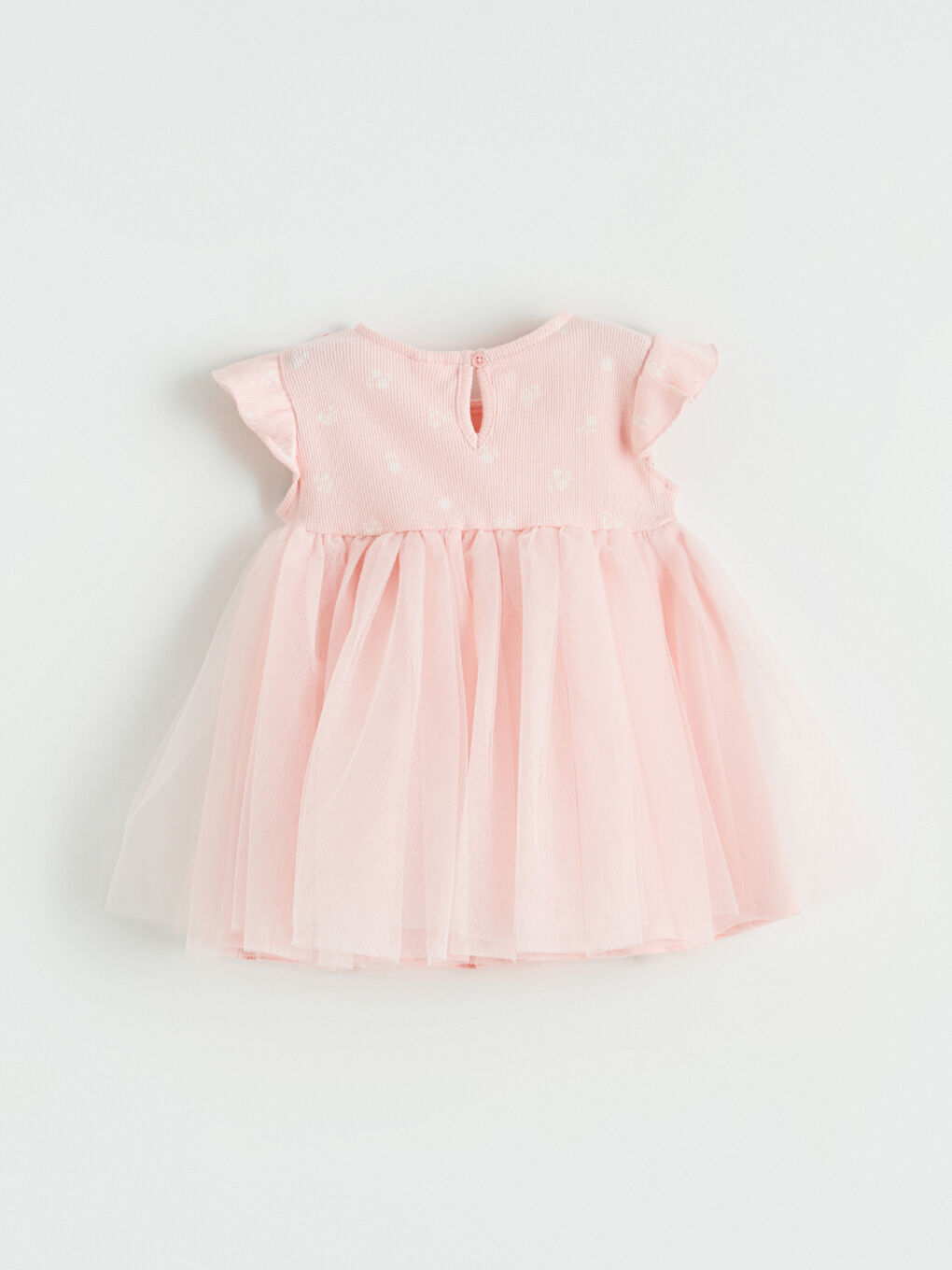 Pembe Kız Bebek Fırfır Detaylı Tütü Elbise-2