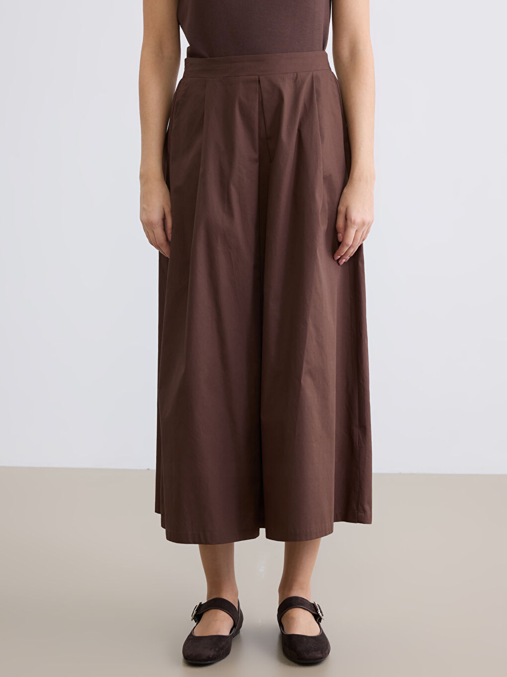 Woman BROWN Skirt-1