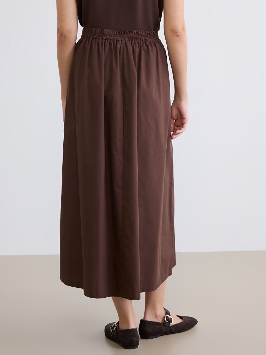 Woman BROWN Skirt-3