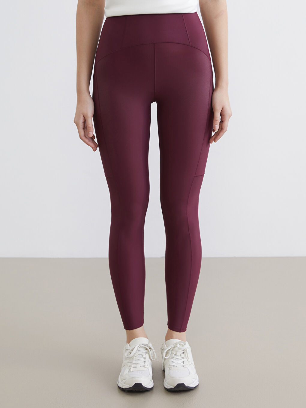 Ženske aktivne helanke sa elastičnim pojasom-1