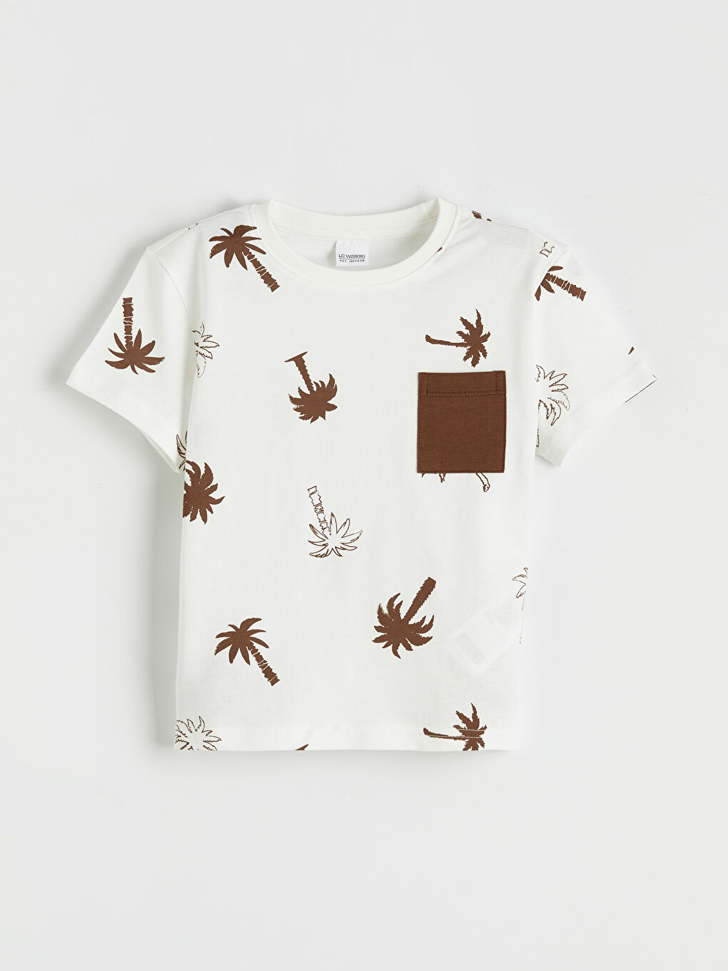 Ekru Baskılı Erkek Çocuk Şortlu Pijama Takımı	-1