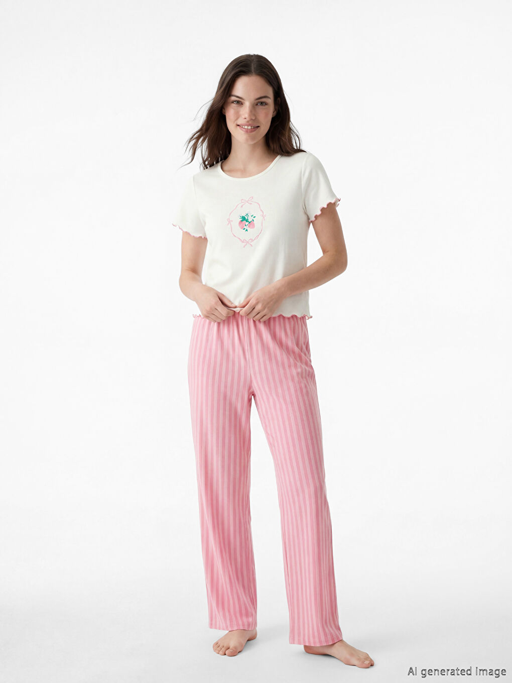 Жінка РОЖЕВИЙ Піжамний комплект