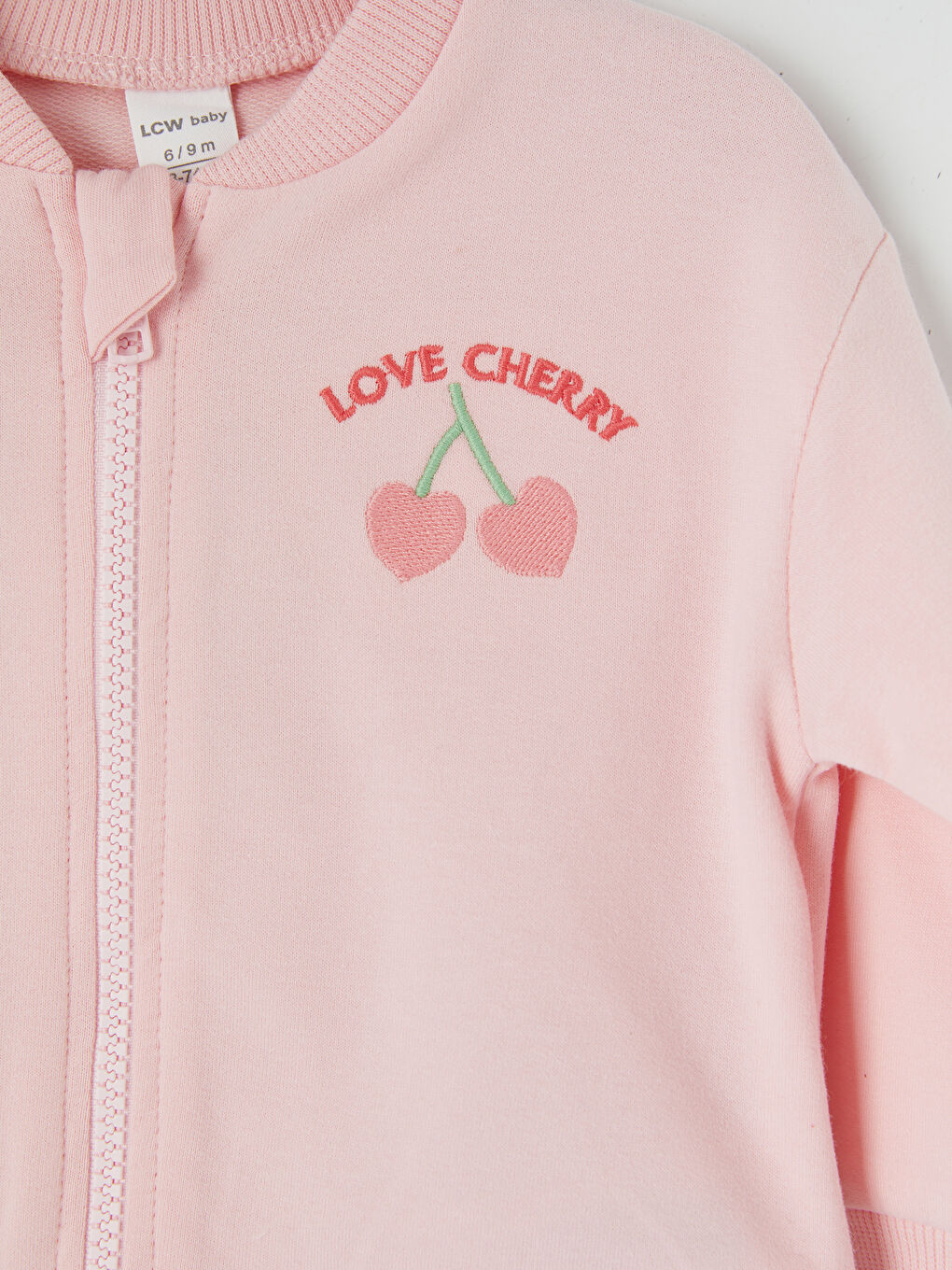 Pembe Nakışlı Kız Bebek Takım-3