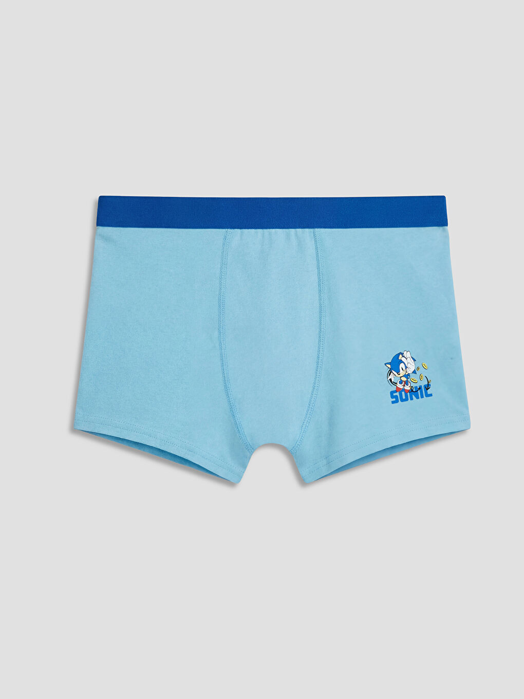 Gri Erkek Çocuk Sonic Baskılı Boxer 3'lü-2