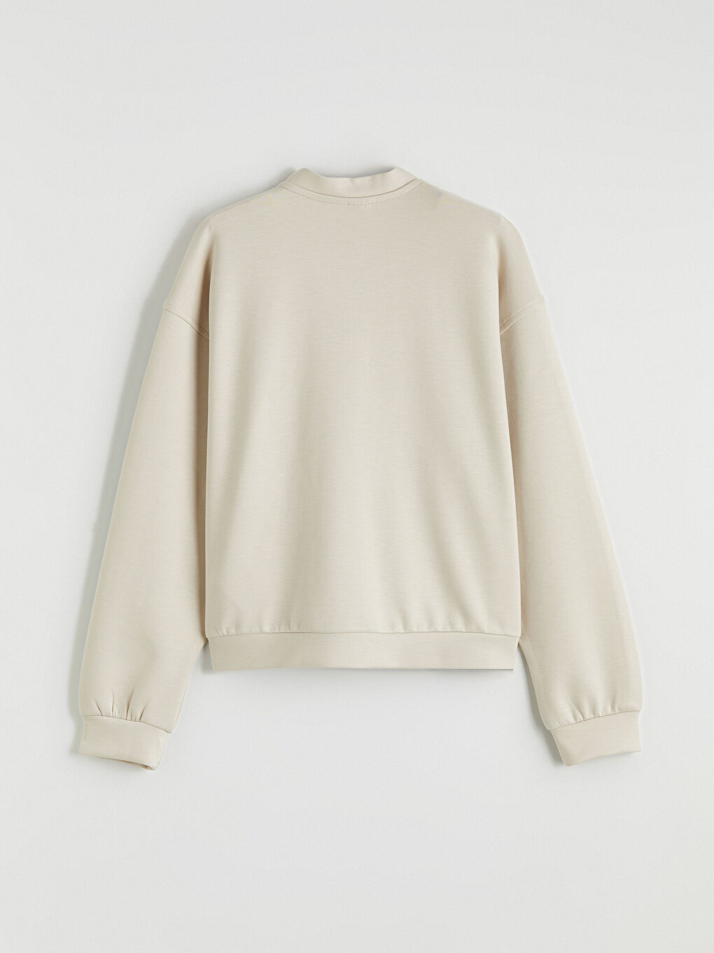 Gri Dik Yaka Kız Çocuk Soft Touch Eşofman Takımı-3