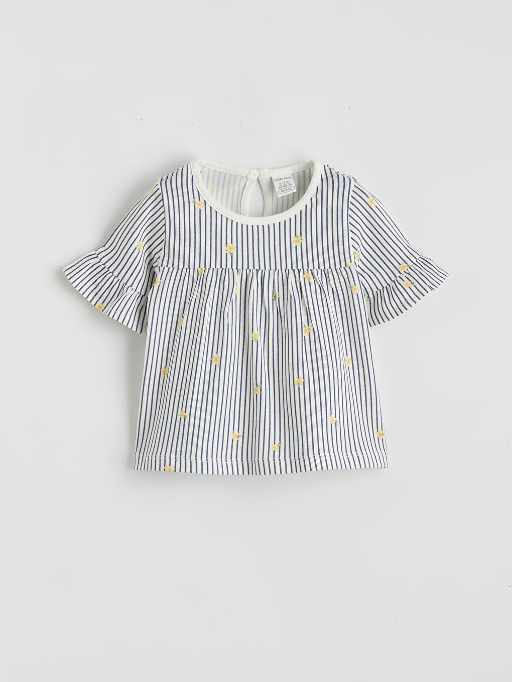 Mor Çizgili Kız Bebek Bluz ve Tayt-1