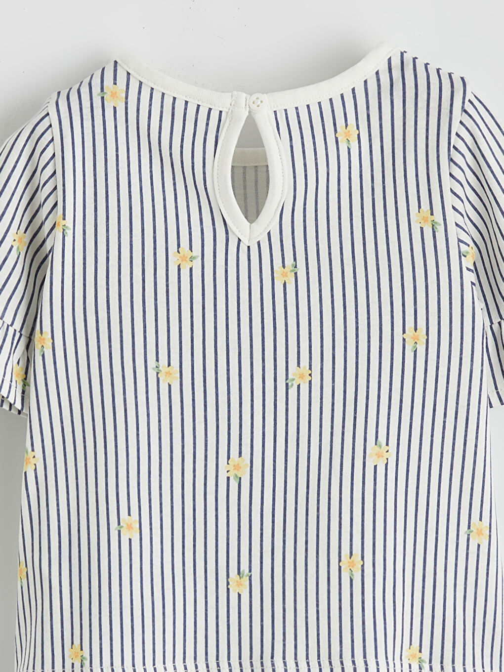 Mor Çizgili Kız Bebek Bluz ve Tayt-2