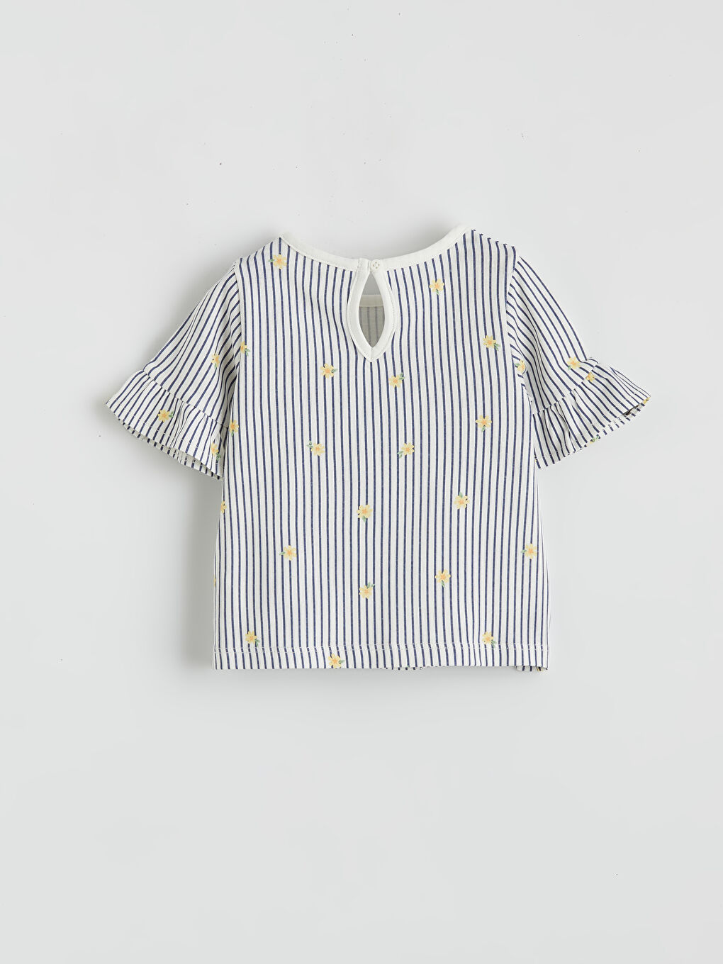 Mor Çizgili Kız Bebek Bluz ve Tayt-4