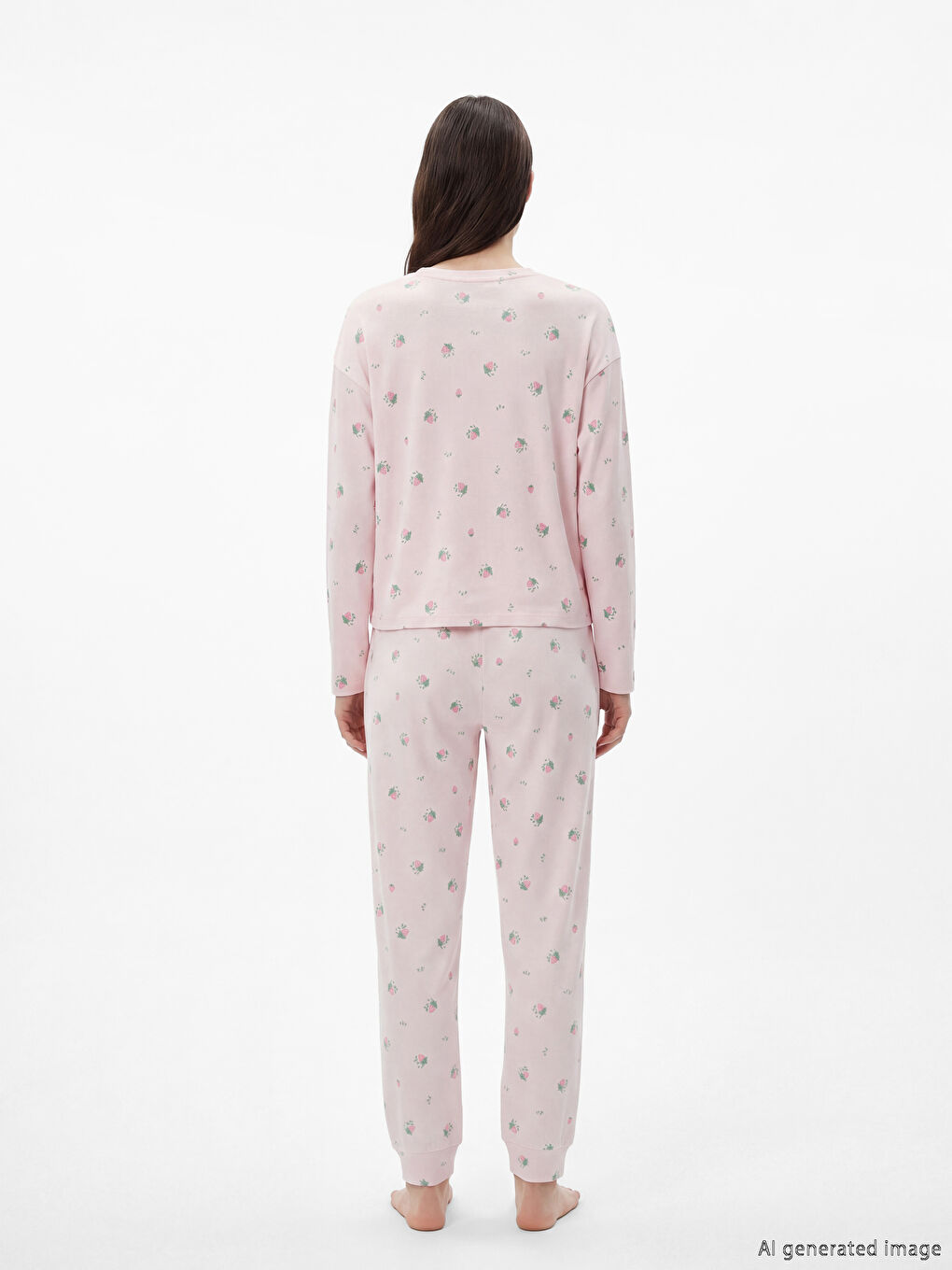 Жінка РОЖЕВИЙ Піжамний комплект-3