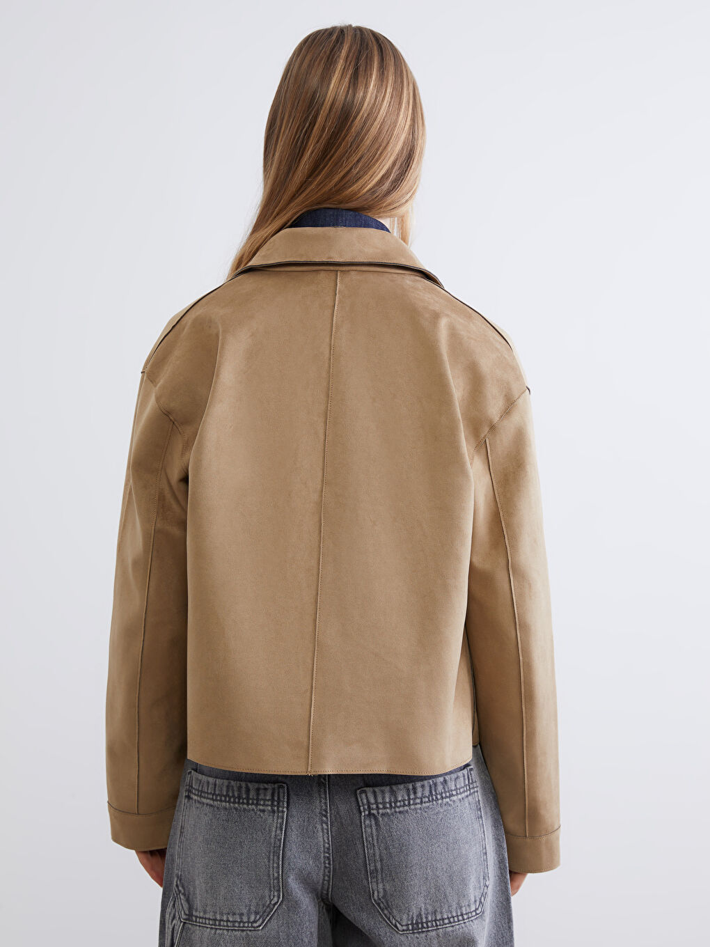 ქალთა ზამშის სტილის პერანგის ჟაკეტი-4