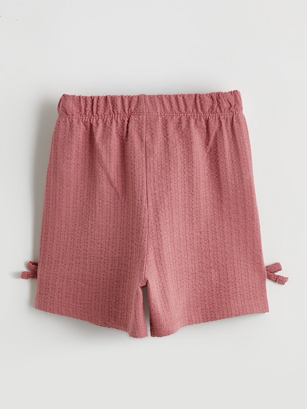 Set de bluză și pantaloni scurți pentru fete cu detaliu fundiță-6