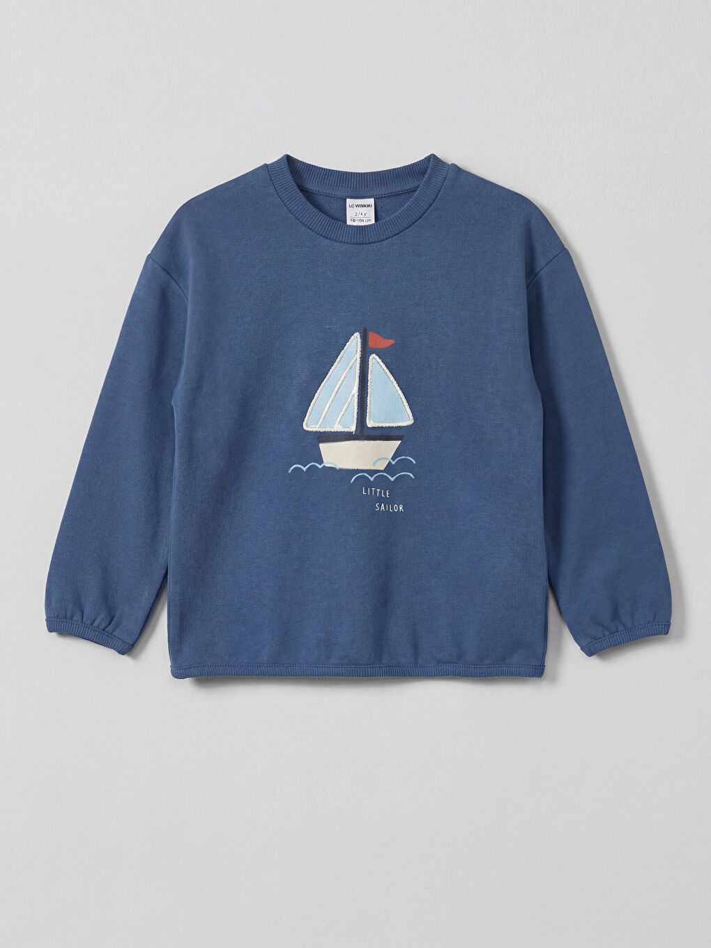 Lacivert Baskılı Erkek Bebek Sweatshirt