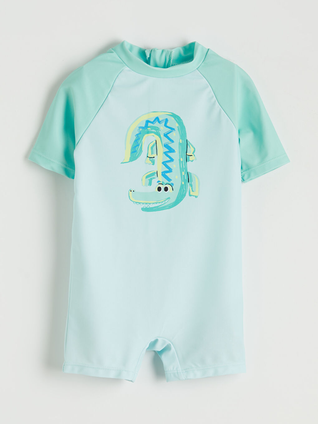 Mavi Erkek Bebek Tulum Mayo