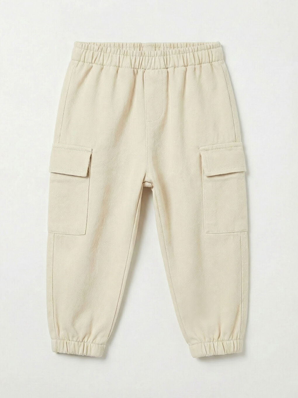 Ekru Çizgili Erkek Bebek Kapüşonlu Üst ve Pantolon Takım-4