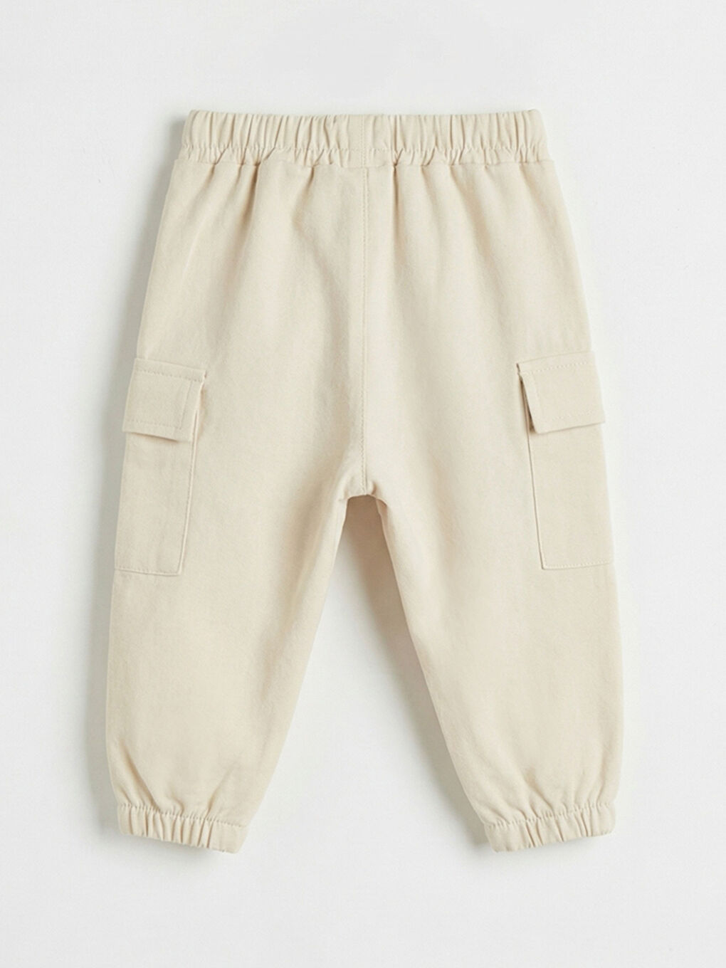 Ekru Çizgili Erkek Bebek Kapüşonlu Üst ve Pantolon Takım-5