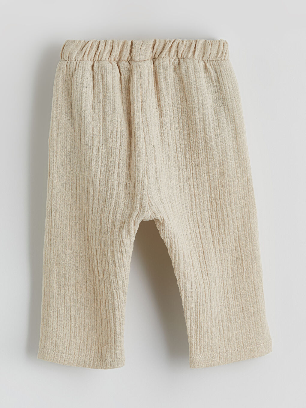 Bej Müslin Erkek Bebek Gömlek ve Pantolon-7