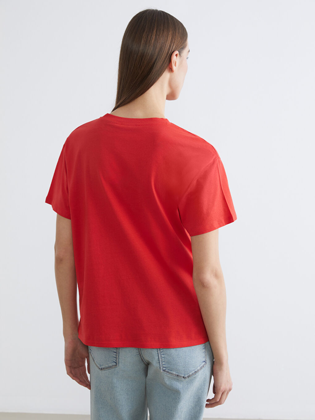 Damen-T-Shirt mit Mickey- und Minnie-Maus-Druck-3