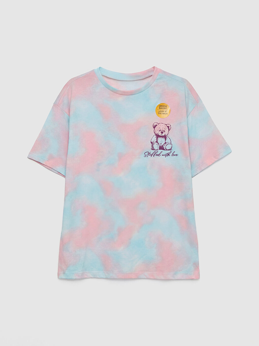 Crew Neck Girls' T-Shirt-1