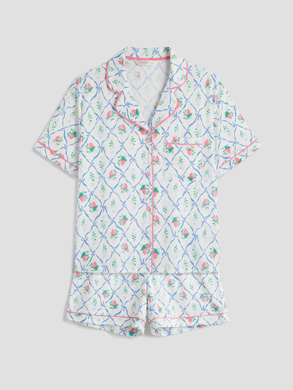 Woman ECRU Shortie Pyjama Set-4