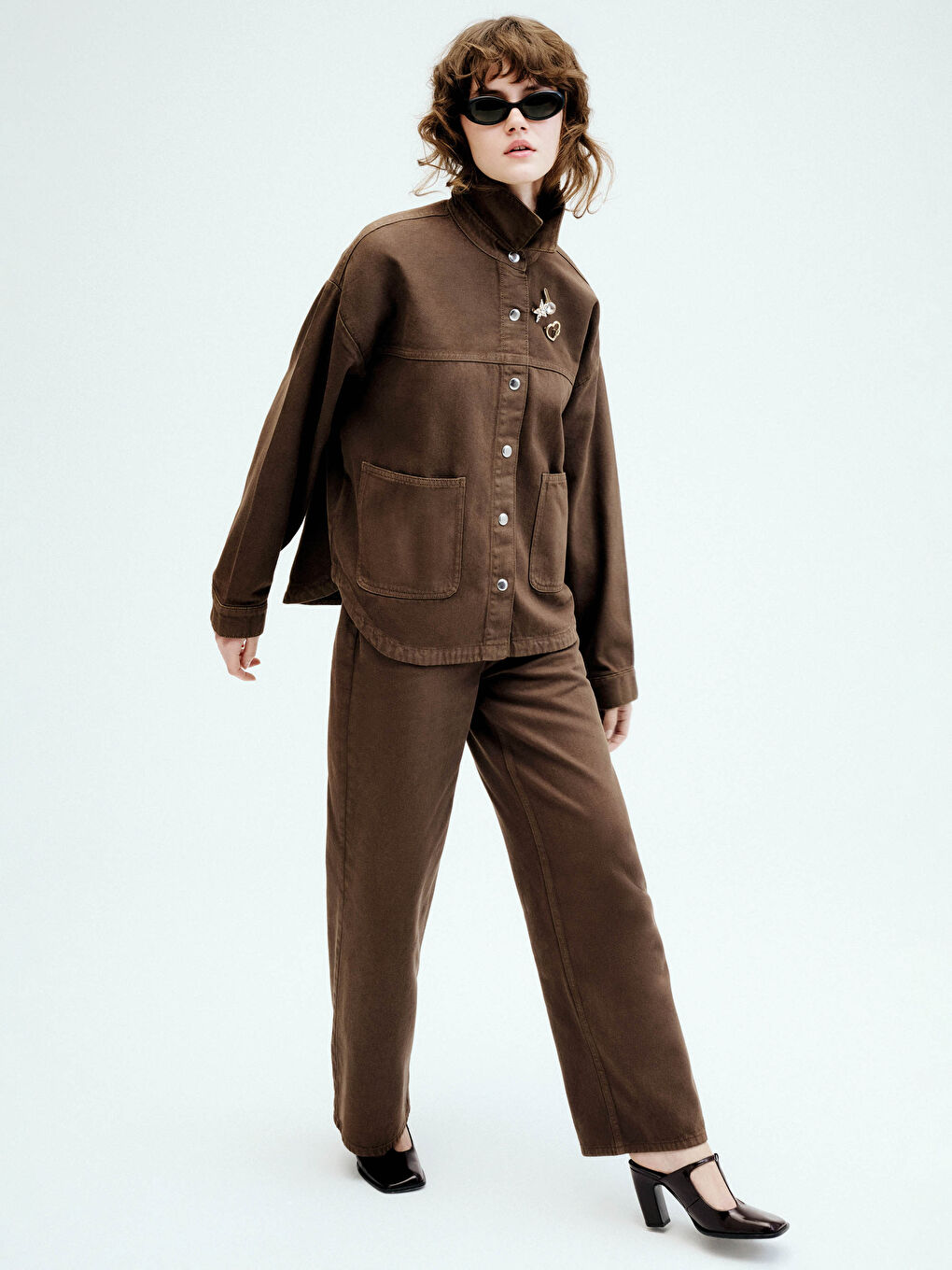 Әйелдерге арналған тік пішімді джинсы шалбар-1