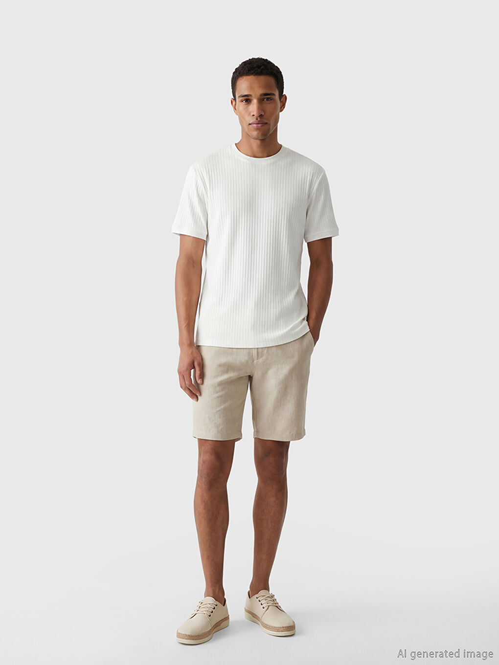 تي شيرت رجالي بياقة دائرية-1