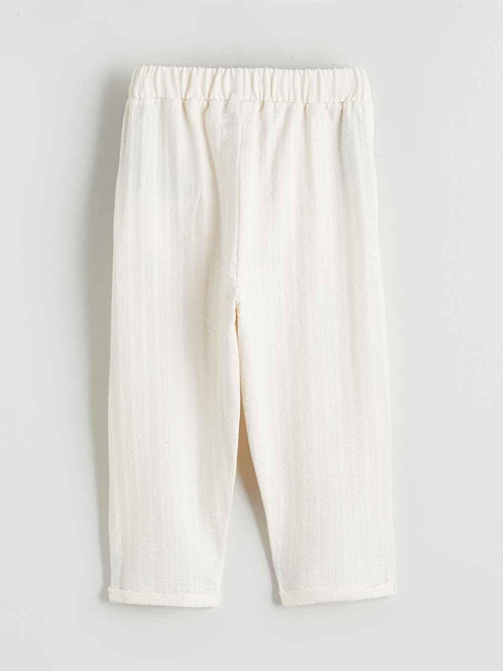 Ekru Dokulu Erkek Bebek Eşofman Altı-1